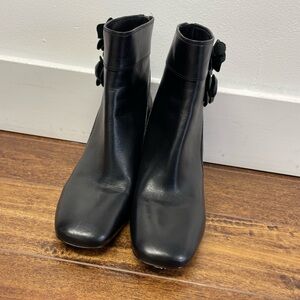 Tory Burch Black Leather Ankle Boots